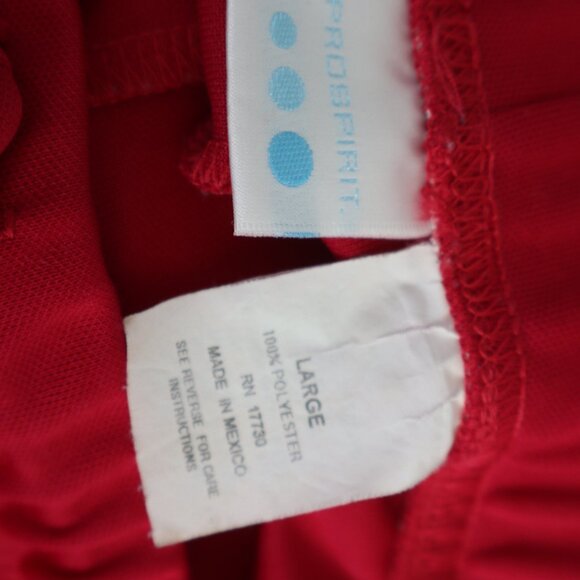 Women's Size L Maroon Athletic Pants Wide Waistband Tie at Waist - Picture 6 of 8